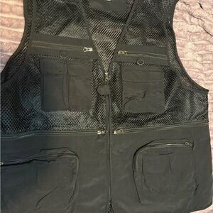 Black‎ Fishing/Utility Vest with Multiple Pockets XXXL